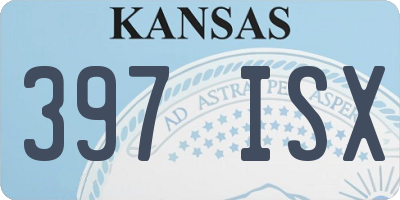 KS license plate 397ISX