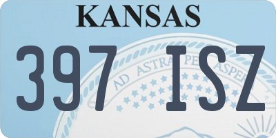 KS license plate 397ISZ