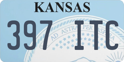 KS license plate 397ITC