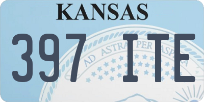KS license plate 397ITE