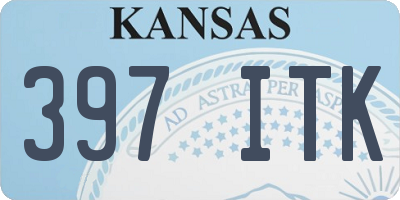 KS license plate 397ITK