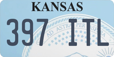 KS license plate 397ITL