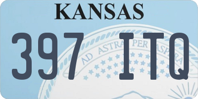 KS license plate 397ITQ
