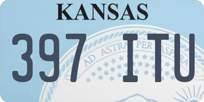 KS license plate 397ITU