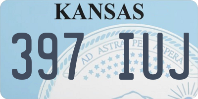 KS license plate 397IUJ