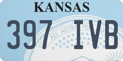 KS license plate 397IVB