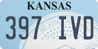 KS license plate 397IVD