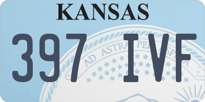 KS license plate 397IVF