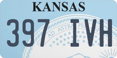 KS license plate 397IVH