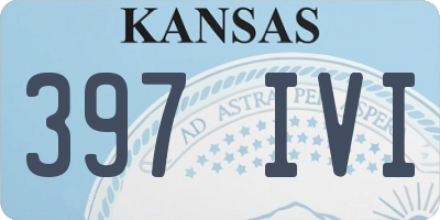 KS license plate 397IVI