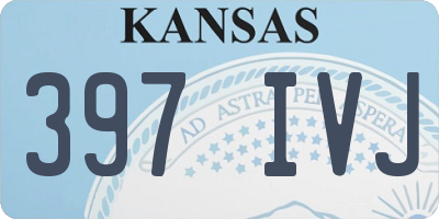 KS license plate 397IVJ