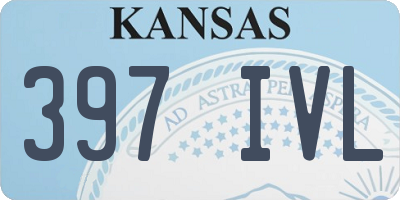 KS license plate 397IVL