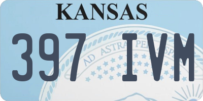 KS license plate 397IVM