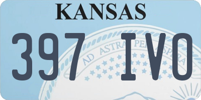 KS license plate 397IVO