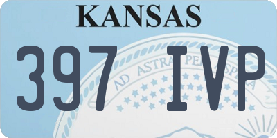 KS license plate 397IVP
