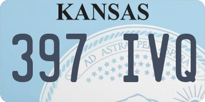 KS license plate 397IVQ