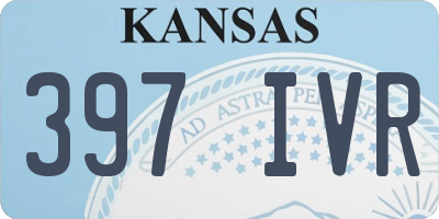 KS license plate 397IVR