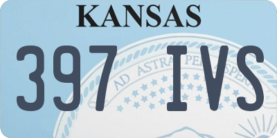 KS license plate 397IVS