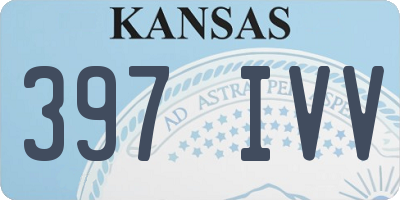 KS license plate 397IVV