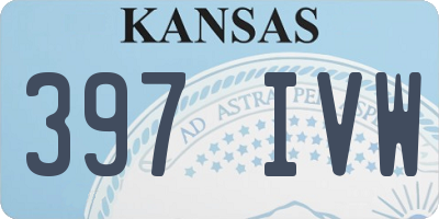 KS license plate 397IVW