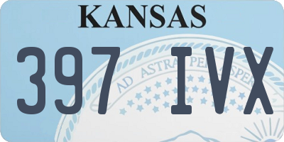 KS license plate 397IVX
