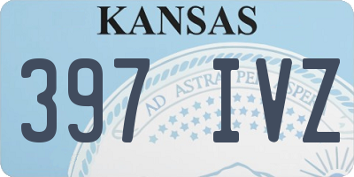 KS license plate 397IVZ