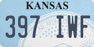 KS license plate 397IWF