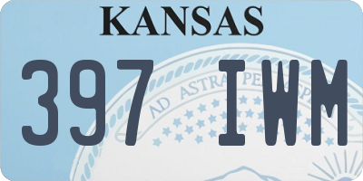 KS license plate 397IWM
