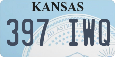KS license plate 397IWQ