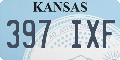 KS license plate 397IXF