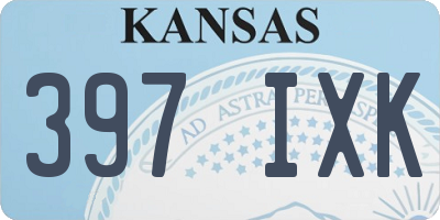 KS license plate 397IXK