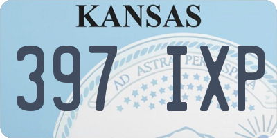KS license plate 397IXP
