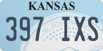 KS license plate 397IXS