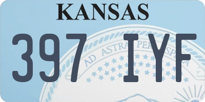 KS license plate 397IYF