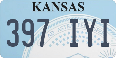 KS license plate 397IYI