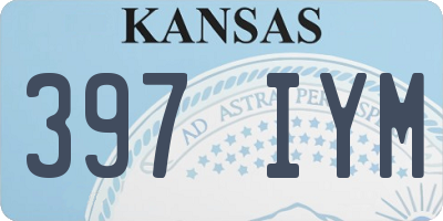 KS license plate 397IYM