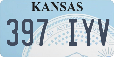 KS license plate 397IYV