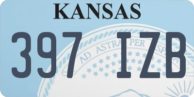 KS license plate 397IZB