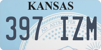 KS license plate 397IZM