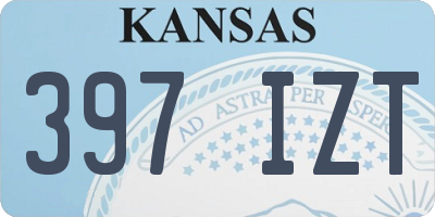 KS license plate 397IZT