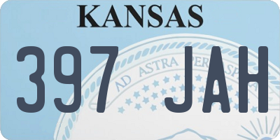 KS license plate 397JAH