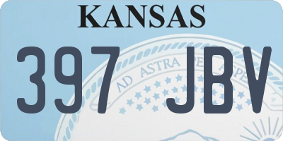 KS license plate 397JBV