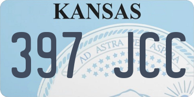 KS license plate 397JCC