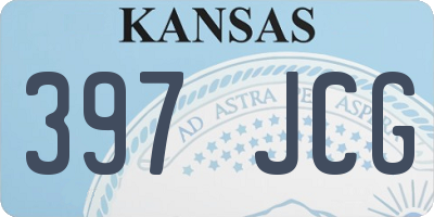 KS license plate 397JCG