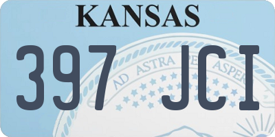 KS license plate 397JCI