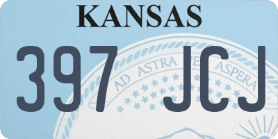 KS license plate 397JCJ
