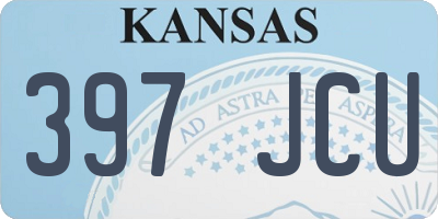 KS license plate 397JCU