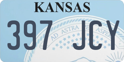 KS license plate 397JCY