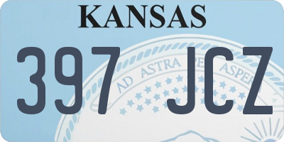 KS license plate 397JCZ
