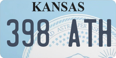 KS license plate 398ATH